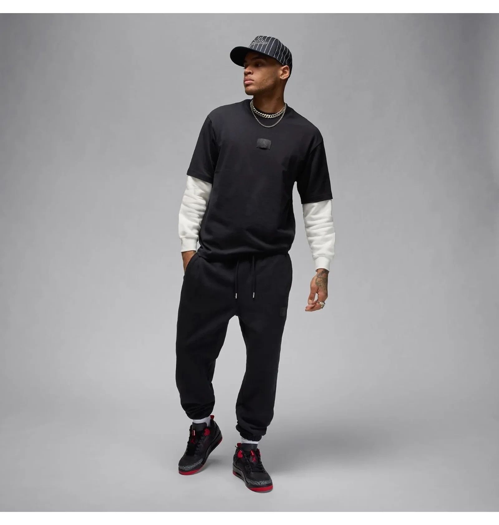 Спортивний костюм чоловічий Air Jordan M Flt Flc Po Black FV7247-010/FV7251-010 FV7247-010/FV7251-010 XS фото