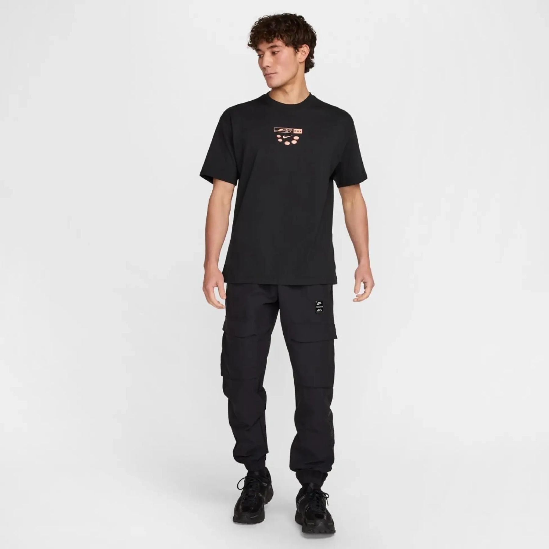 Футболка мужская черная NIKE U NSW TEE M90 OC AIRMAX DAY 2 HJ0599-010 HJ0599-010 S фото